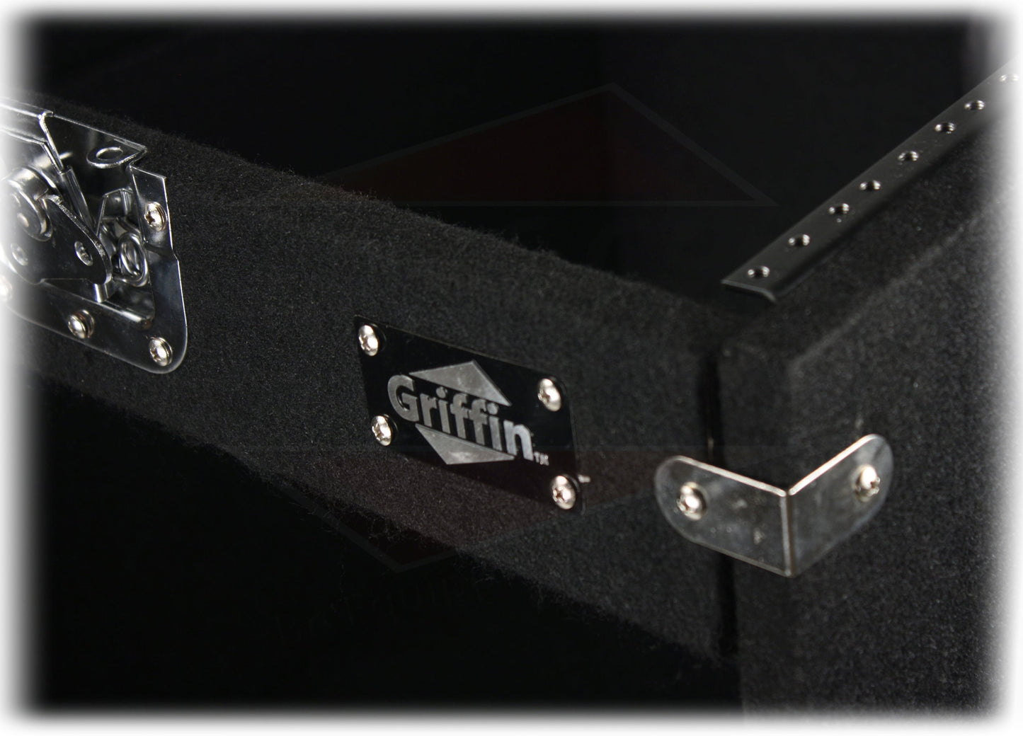 Rackmount Studio Mixer Flight Road Case By GRIFFIN - 25U Mount Space Ultimate Pro-Audio Amp Cabinet Travel Trunk For Music Gear Recording Equipment