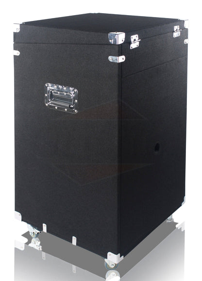 Rackmount Studio Mixer Flight Road Case By GRIFFIN - 25U Mount Space Ultimate Pro-Audio Amp Cabinet Travel Trunk For Music Gear Recording Equipment