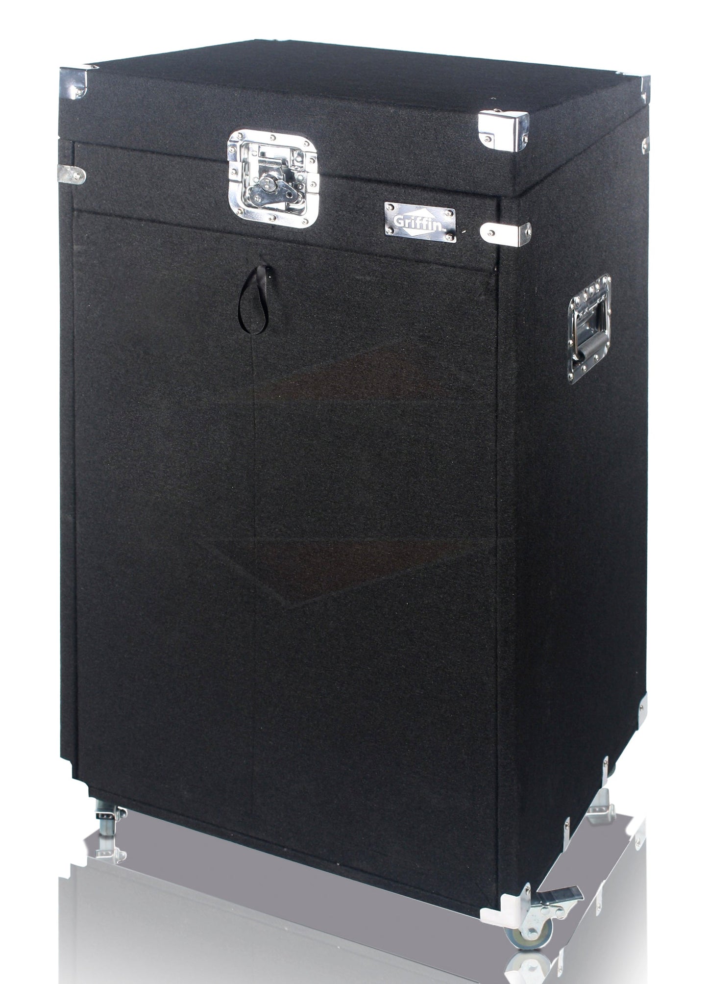 Rackmount Studio Mixer Flight Road Case By GRIFFIN - 25U Mount Space Ultimate Pro-Audio Amp Cabinet Travel Trunk For Music Gear Recording Equipment
