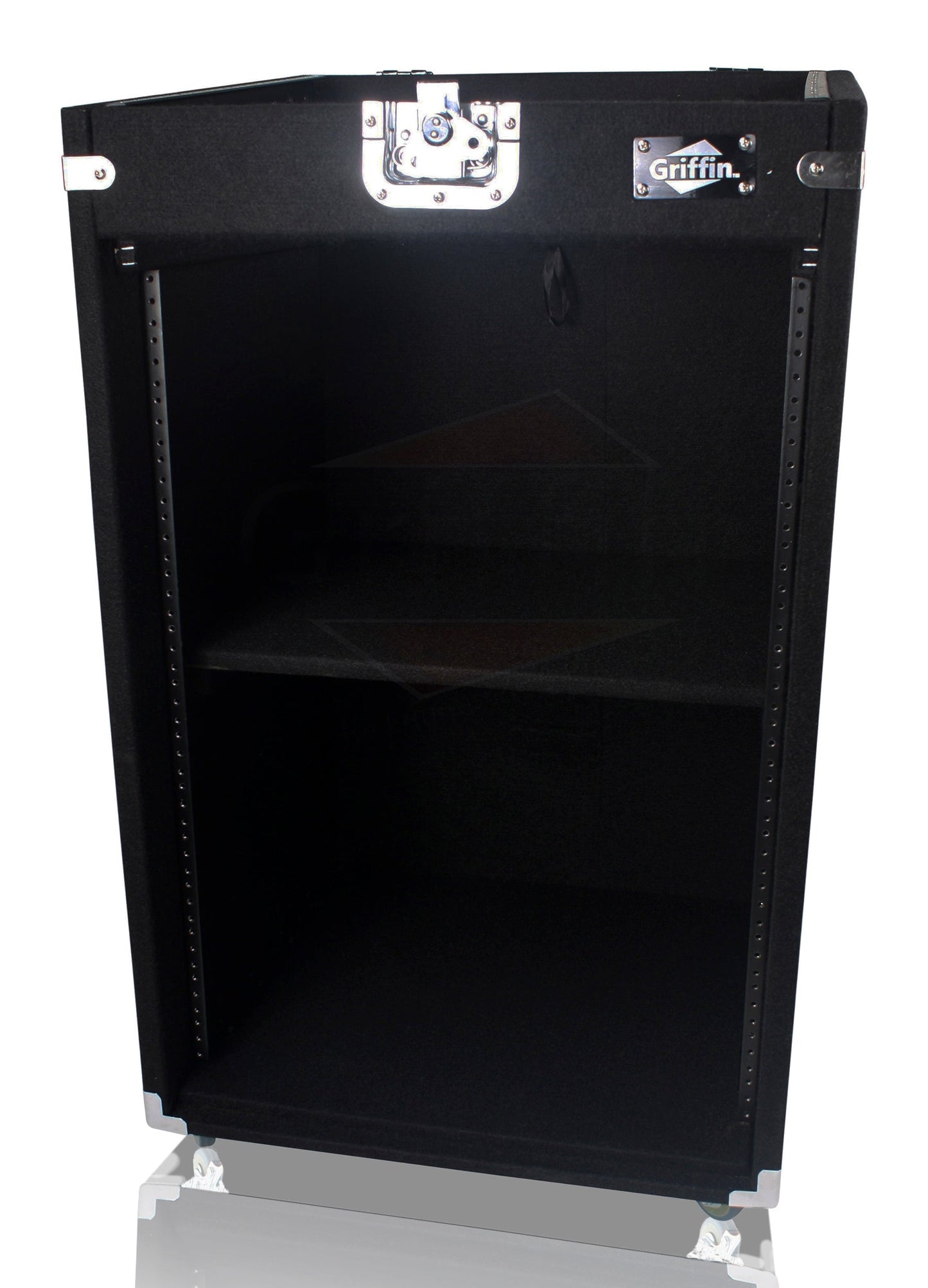Rackmount Studio Mixer Flight Road Case By GRIFFIN - 25U Mount Space Ultimate Pro-Audio Amp Cabinet Travel Trunk For Music Gear Recording Equipment