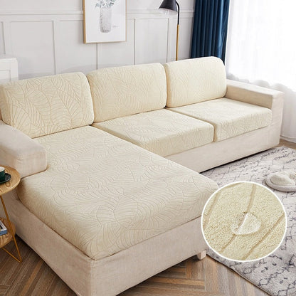 Jacquard Elastic Sofa Cover Water Resistant Removable Furniture Protector Perfect for Pets and Kids