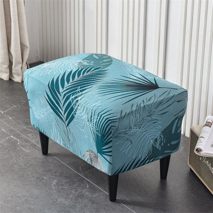 Stretch Spandex Nordic Floral Removable Wing Chair Cover, Relaxing Seat Covers Slipcovers for Armchairs