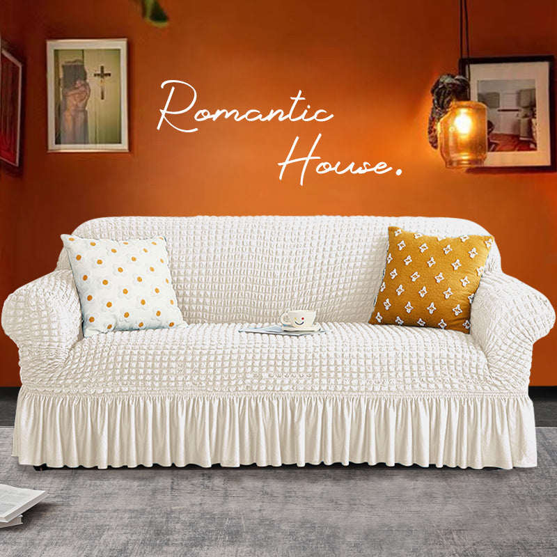 Seersucker Sofa Slipcover, view 2