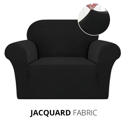 KAS Armchair Cover 4-Styles Elastic Sofa Cover Couch Covers for Living Room Stretchable Slipcover for Chairs - 1 Seater Chair Slip Cover