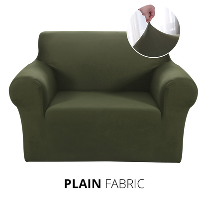 KAS Armchair Cover 4-Styles Elastic Sofa Cover Couch Covers for Living Room Stretchable Slipcover for Chairs - 1 Seater Chair Slip Cover