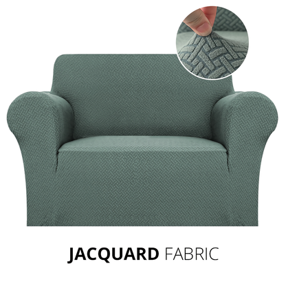 KAS Armchair Cover 4-Styles Elastic Sofa Cover Couch Covers for Living Room Stretchable Slipcover for Chairs - 1 Seater Chair Slip Cover