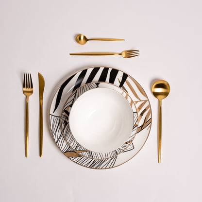 Alpha Golden Plates Set