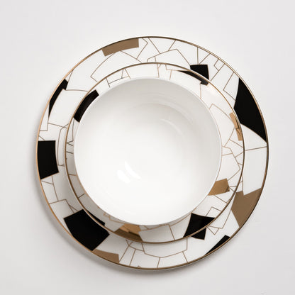 Aurora Black Plates Set