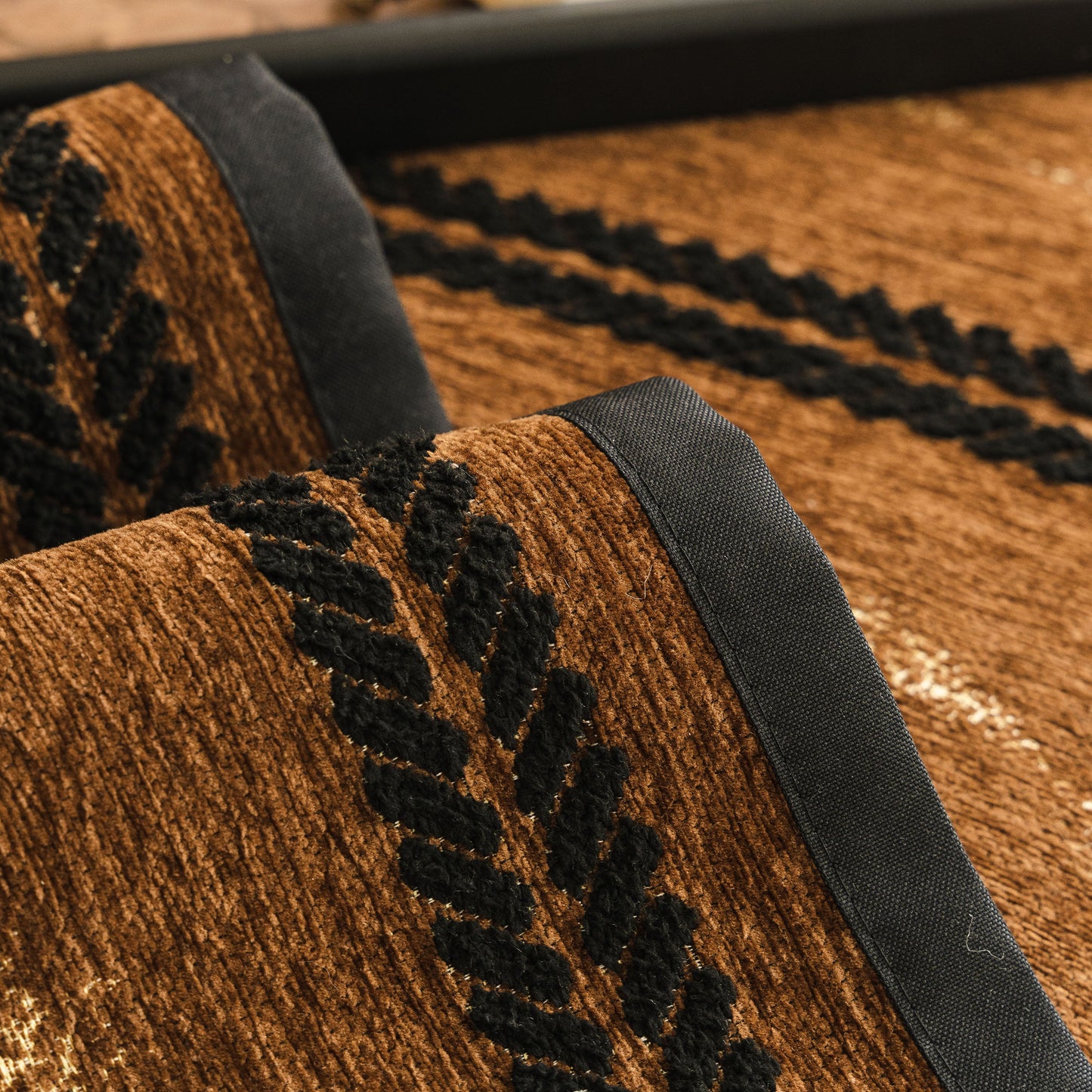 Non-Slip Sofa Cover with Thick Chenille Texture Woven Stripe Couch Protector Throw