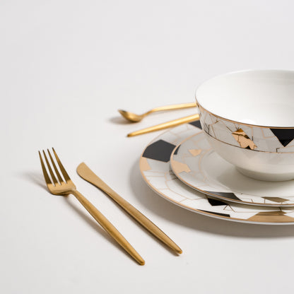 Aurora Black Plates Set