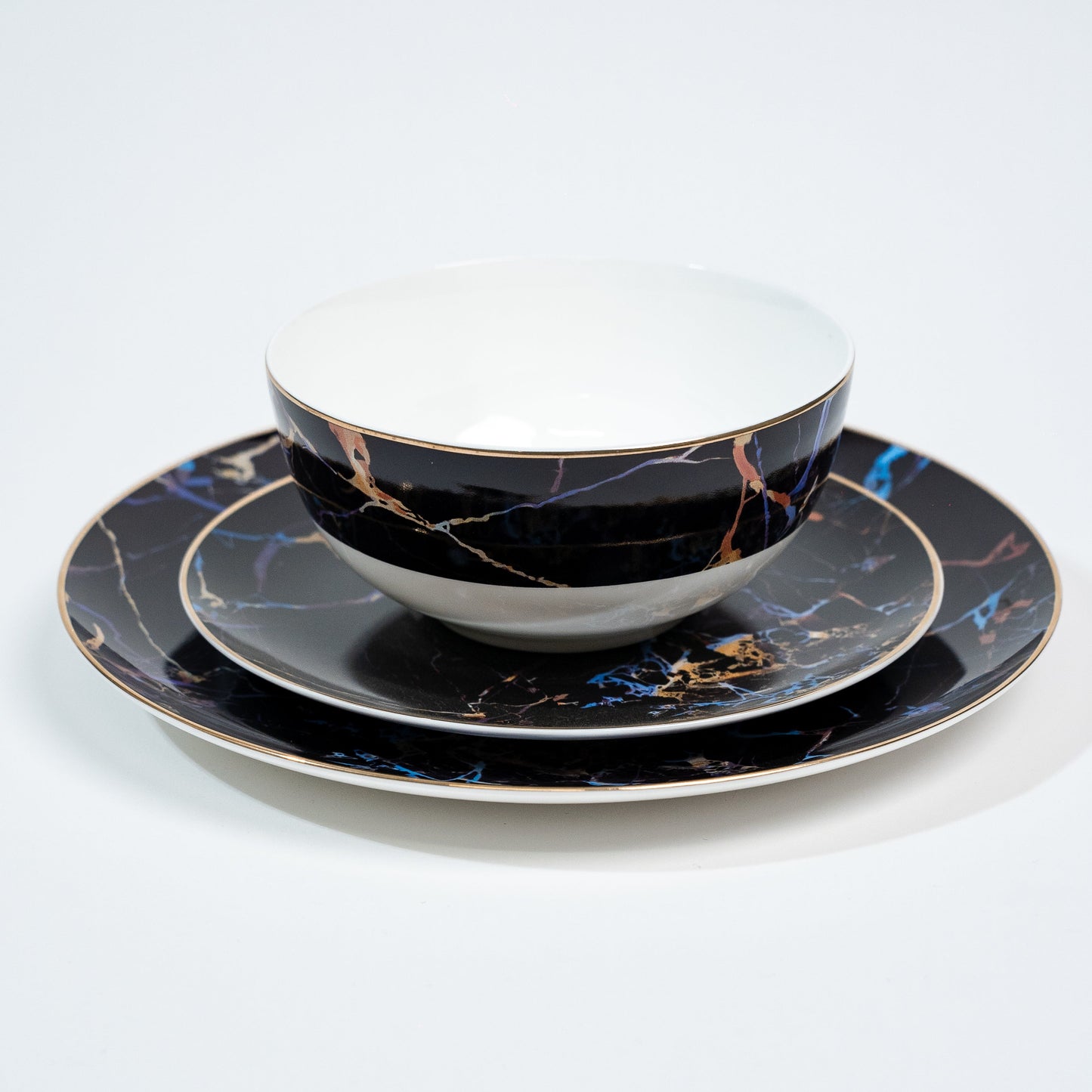 Pathway Black Marble Plates