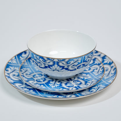 Blue White Rim Plates