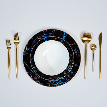 Pathway Black Marble Plates