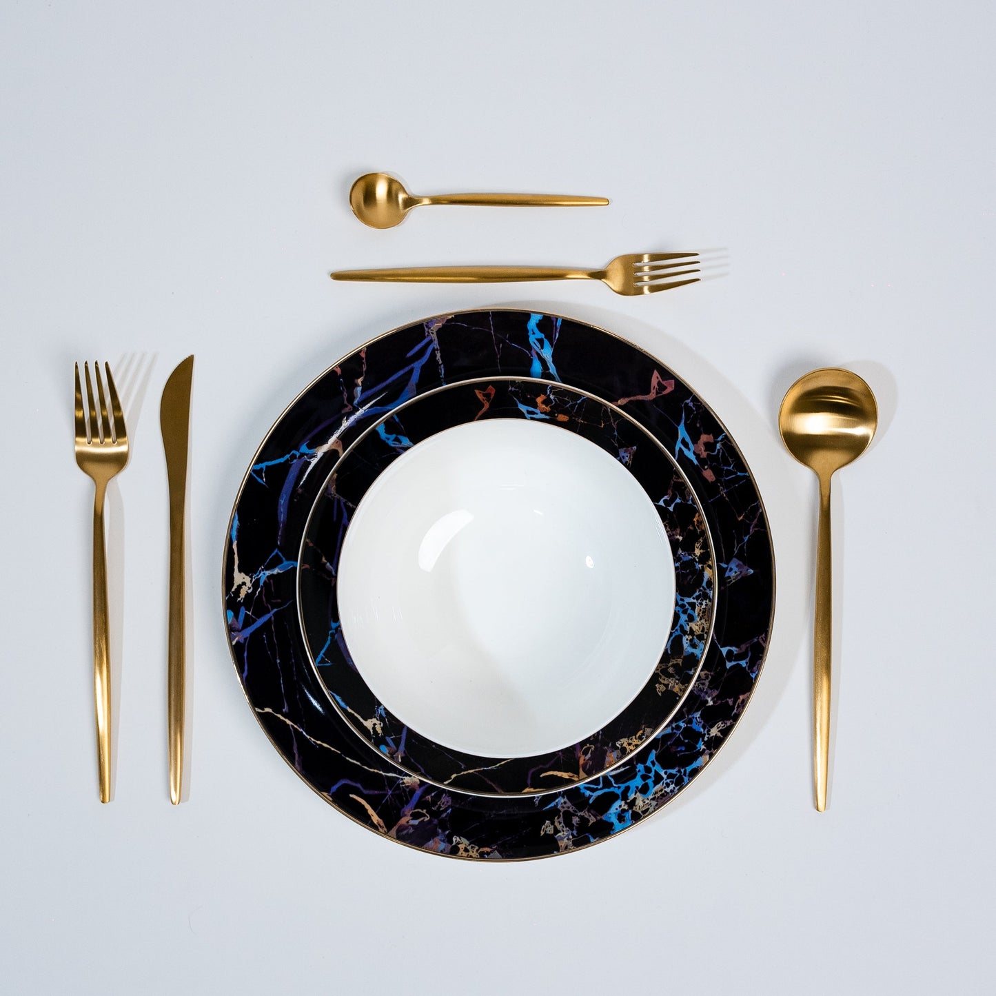 Pathway Black Marble Plates
