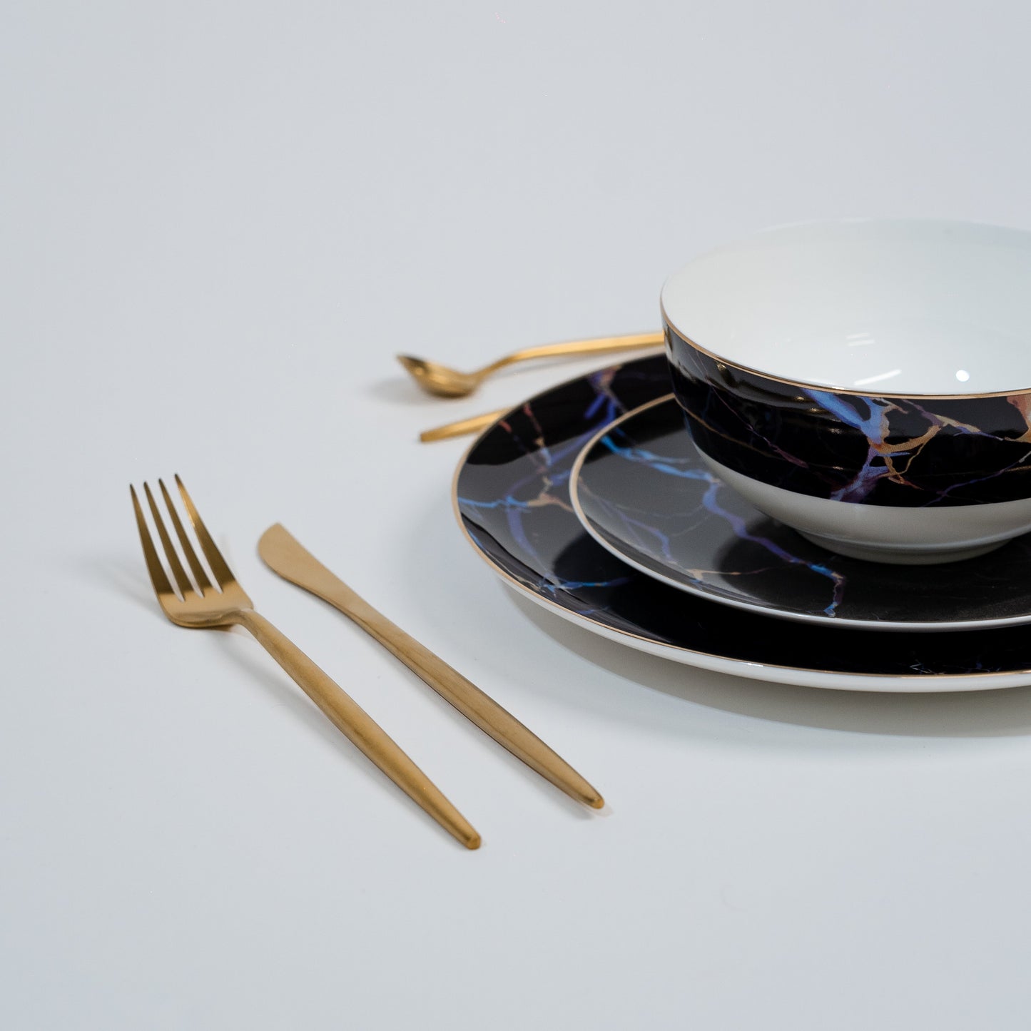 Pathway Black Marble Plates