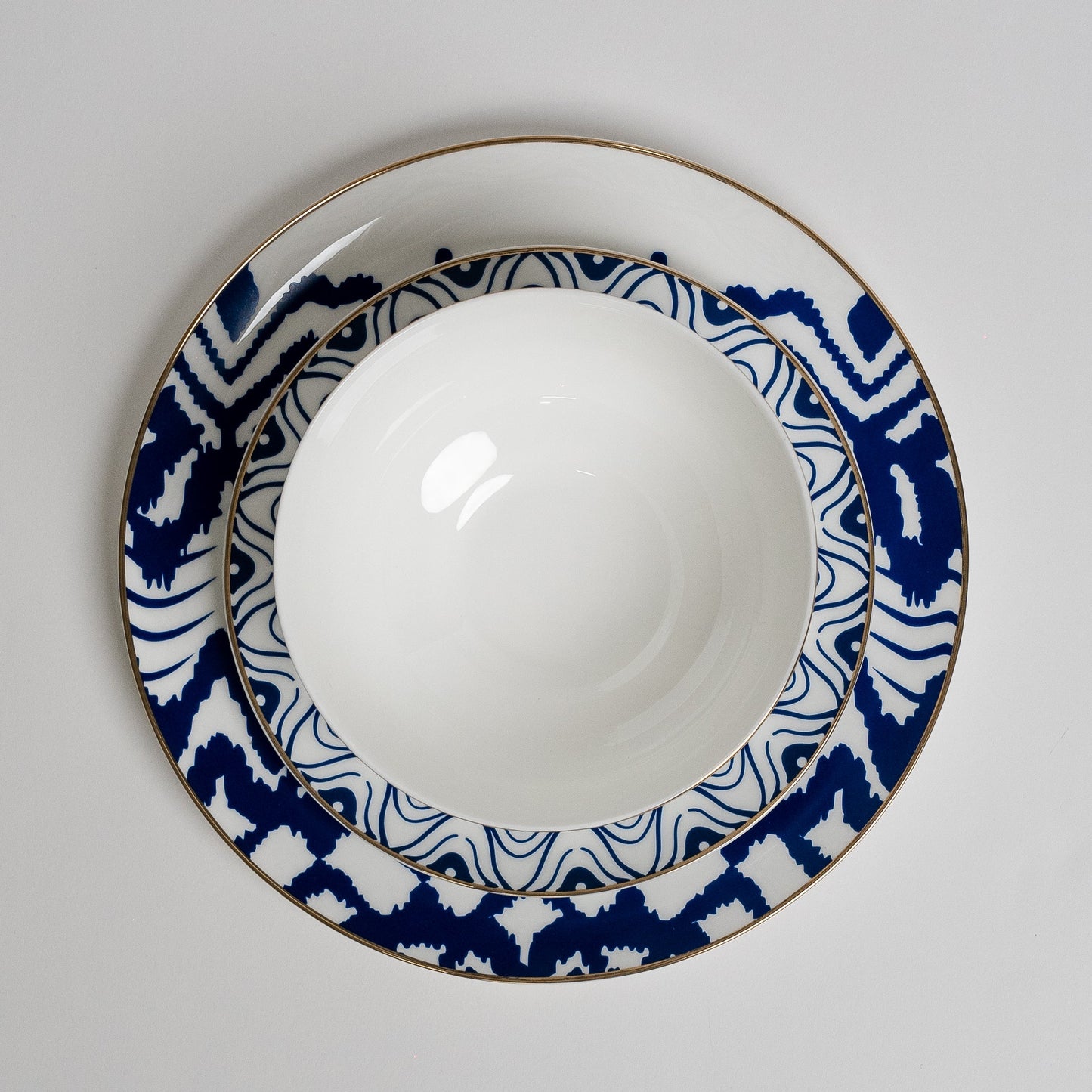 Parker Blue Designed Plates