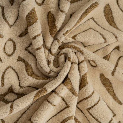 3D Jacquard Geometric Sofa Cover, High Stretch Soft Polar Fleece Slipcover for Couch