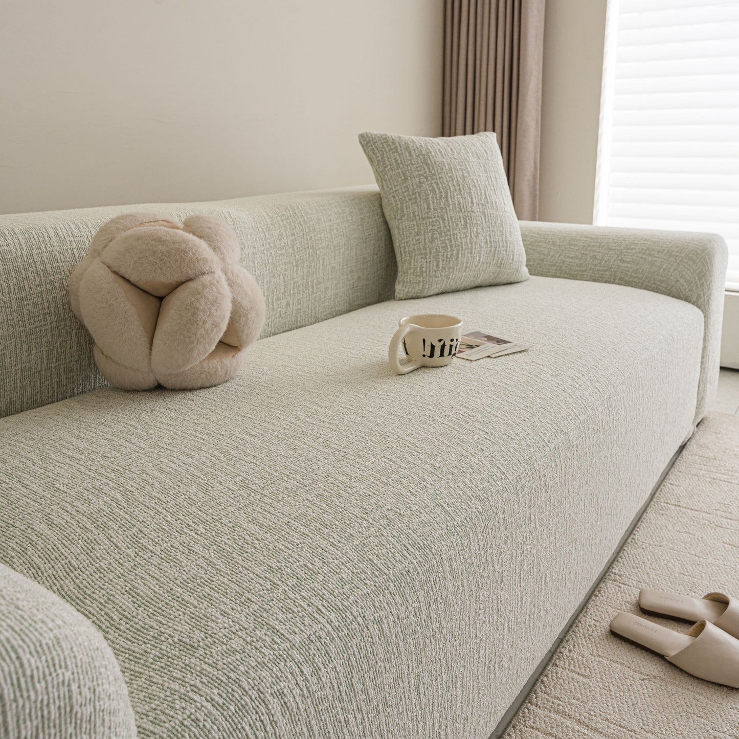 High Stretch Washable Slipcover, Non-Slip Washable Furniture Protector for Kids Pets