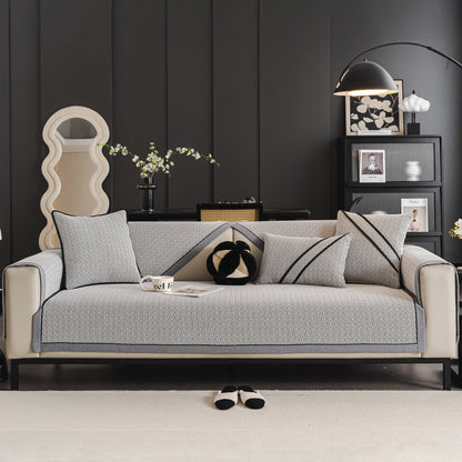 Herringbone Couch Protector for Pets, Non-Slip Washable Sectional Couch Covers