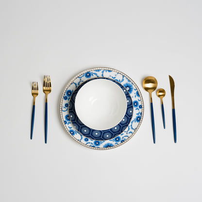 Gem Blue White Dinnerware