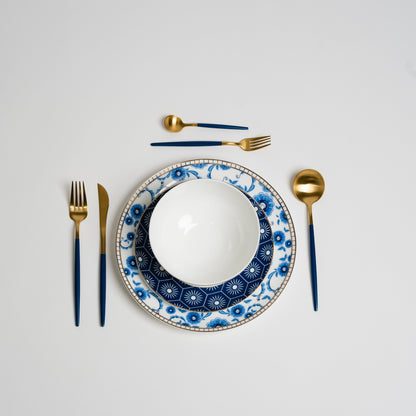 Gem Blue White Dinnerware