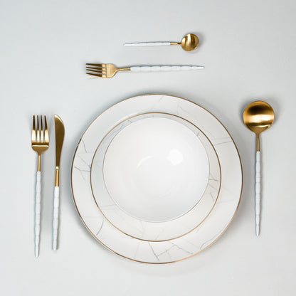 Miguel Marble Plates Set