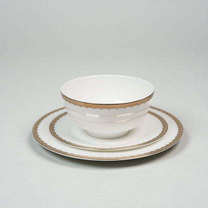 Ripple Gold Rim Plates