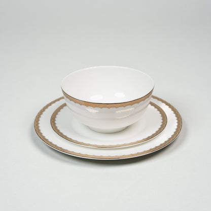 Ripple Gold Rim Plates