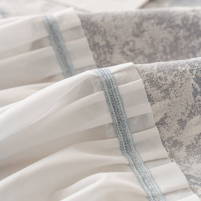 French Chic Style Ruffle Rose Cover Throw for Sofas, Decorative Sectional Covers