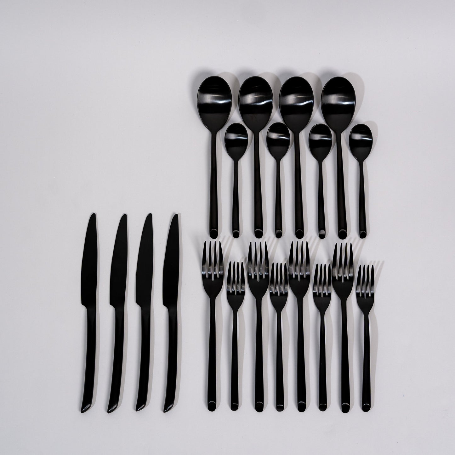 Kaya Black Cutlery Set