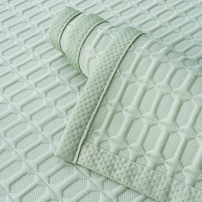 Geometric Textured Couch Slipcover Protector Non-Slip Ice Silk Sofa Cover for Couch