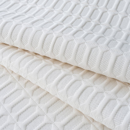 Geometric Textured Couch Slipcover Protector Non-Slip Ice Silk Sofa Cover for Couch