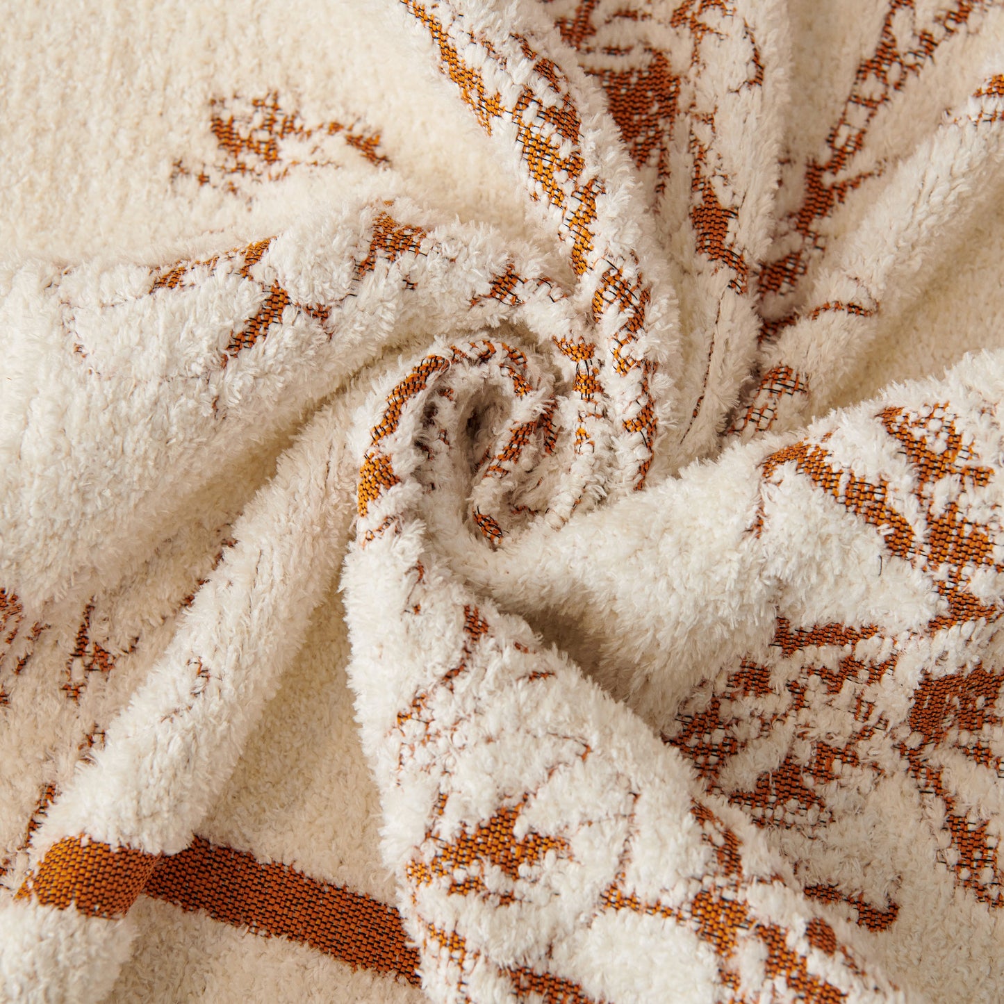 Chenille Striped Floral Couch Cover Sofa Slipcover for Most Shape Sofas, Reversible Sofa Throw Cover