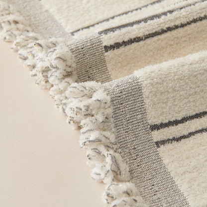 Chenille Striped Floral Couch Cover Sofa Slipcover for Most Shape Sofas, Reversible Sofa Throw Cover