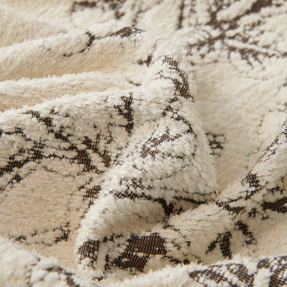 Chenille Striped Floral Couch Cover Sofa Slipcover for Most Shape Sofas, Reversible Sofa Throw Cover