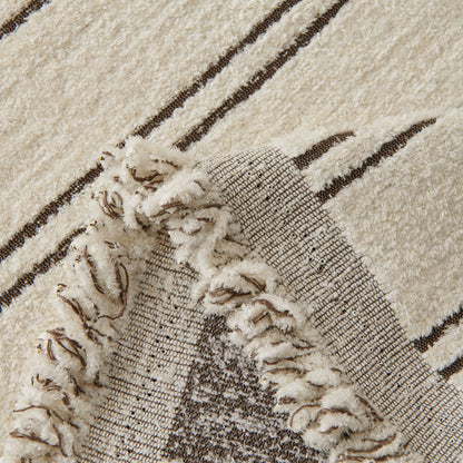 Chenille Striped Floral Couch Cover Sofa Slipcover for Most Shape Sofas, Reversible Sofa Throw Cover
