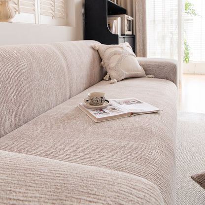 Spandex Jacquard Sofa Cover, High Stretch Crinkle Textured Couch Slipcover KAS Washable