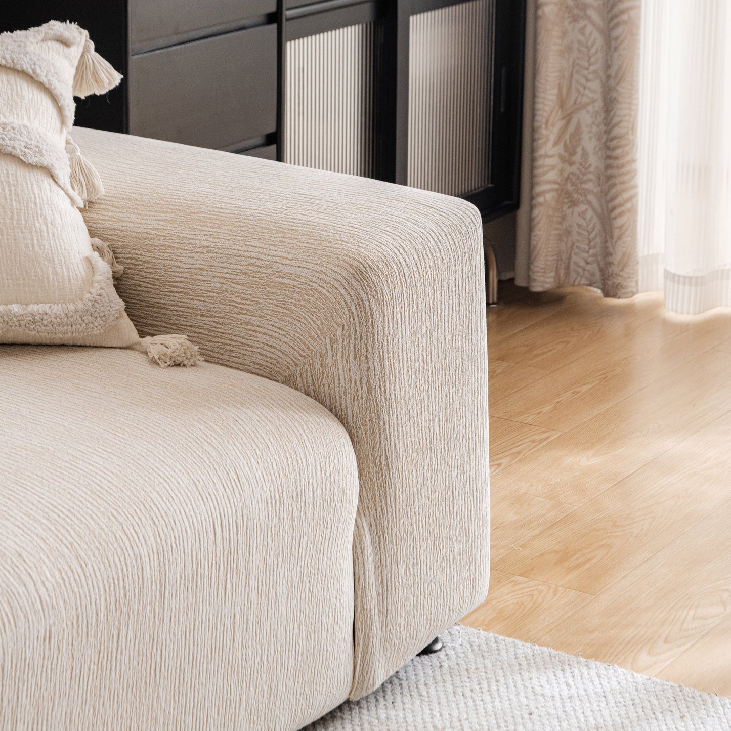 Spandex Jacquard Sofa Cover, High Stretch Crinkle Textured Couch Slipcover KAS Washable