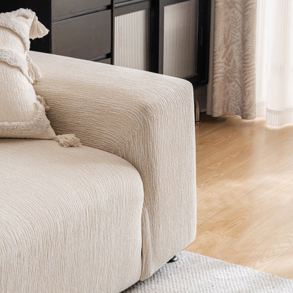Spandex Jacquard Sofa Cover, High Stretch Crinkle Textured Couch Slipcover KAS Washable