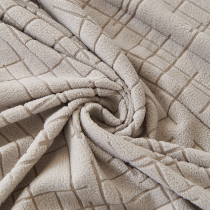 Embossed Lines Couch Covers Stretchable Non-Slip & Washable Sofa Slipcovers