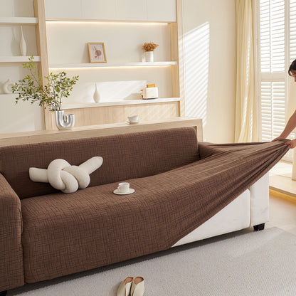 Embossed Lines Couch Covers Stretchable Non-Slip & Washable Sofa Slipcovers