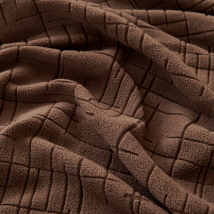 Embossed Lines Couch Covers Stretchable Non-Slip & Washable Sofa Slipcovers