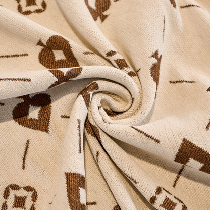 Chenille Jacquard Sofa Throw Cover Blanket, Luxury Thick Woven Couch Cover for Sofa