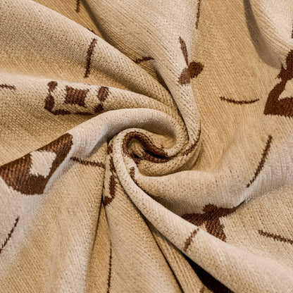 Chenille Jacquard Sofa Throw Cover Blanket, Luxury Thick Woven Couch Cover for Sofa