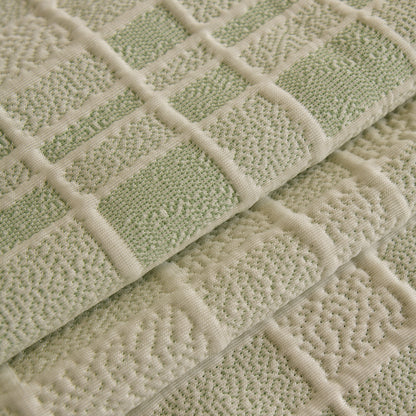 Sofa Cover Throw with Subtle Textured Stripes Lightweight Smooth Couch Slipcover