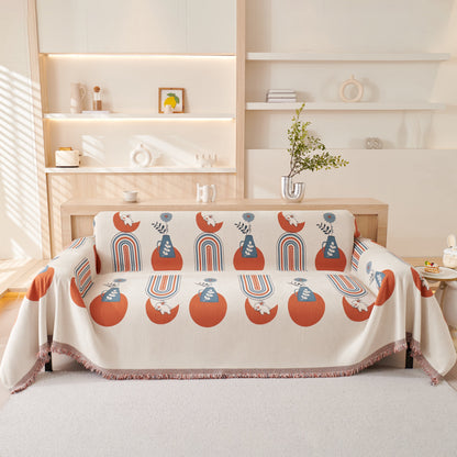Decorative Throw Blankets for Couch Reversible Chenille Furniture Throw Covers for Sectional Sofa
