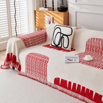 Soft Cozy Chenille Sofa Throw Blanket and Sectional Seat Covers, Scratch Resistant Sofa Couch Covers