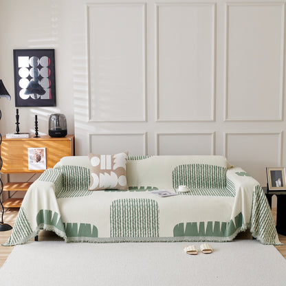 Soft Cozy Chenille Sofa Throw Blanket and Sectional Seat Covers, Scratch Resistant Sofa Couch Covers