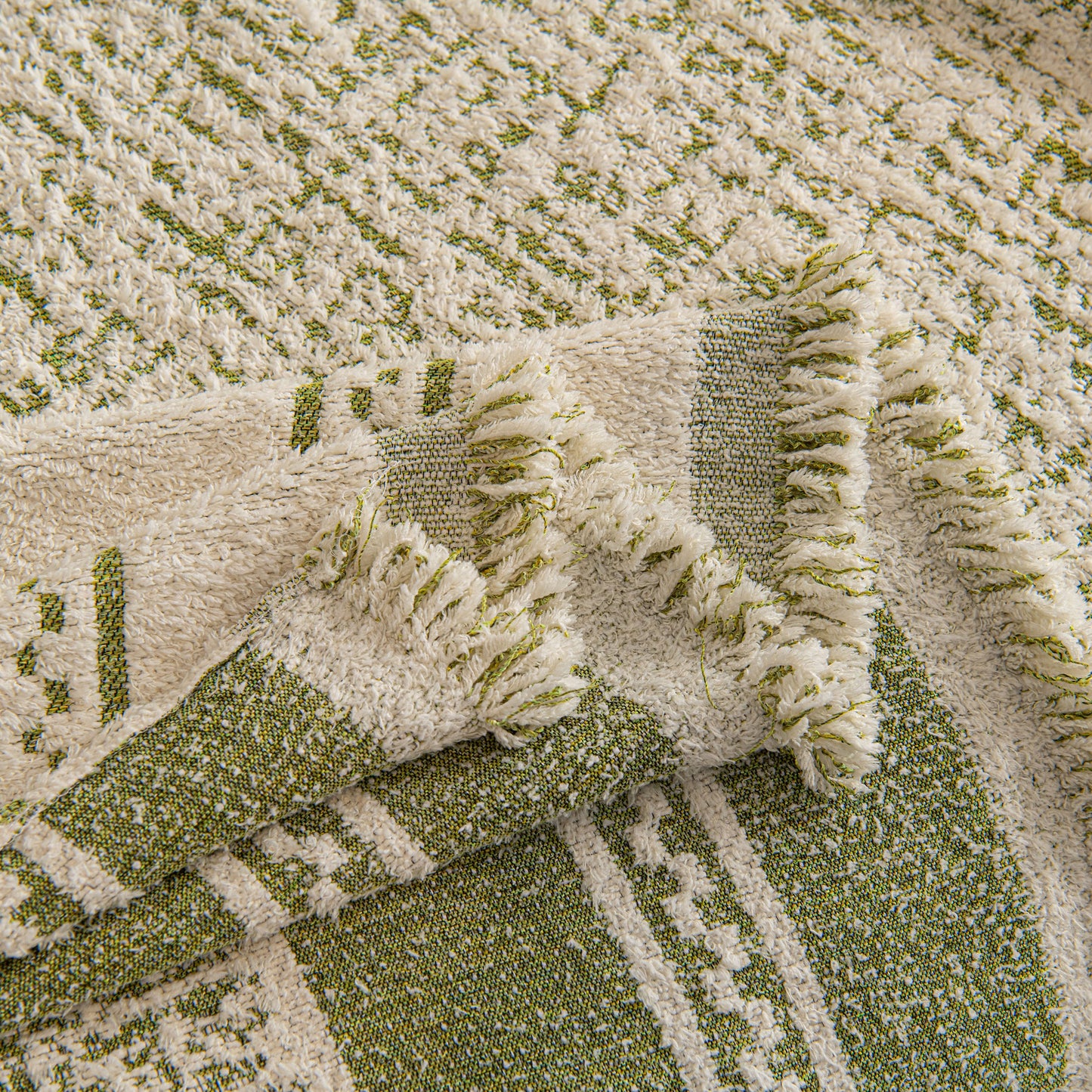 Textured Woven Furniture Protector for Couch, Rustic Farmhouse Sofa Throw Blanket