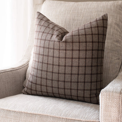 Paloma Handwoven Pillow Cover | Brown